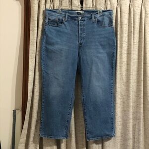 Levi's Ribcage Straight Ankle Button Fly Jeans - 20W